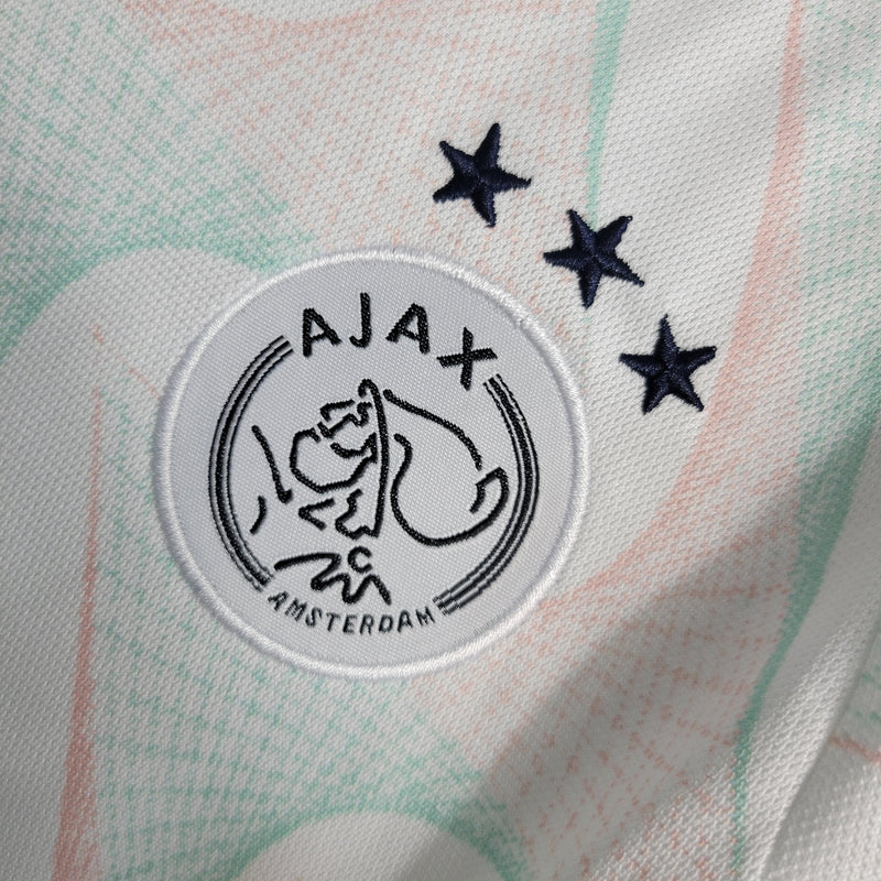 Kit Infantil Ajax Away 23/24 Adidas Unissex - Branca