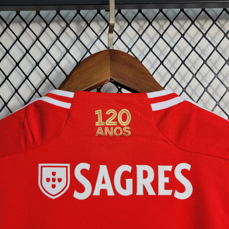 Kit Infantil Benfica Home 23/24 Adidas Unissex - Vermelha