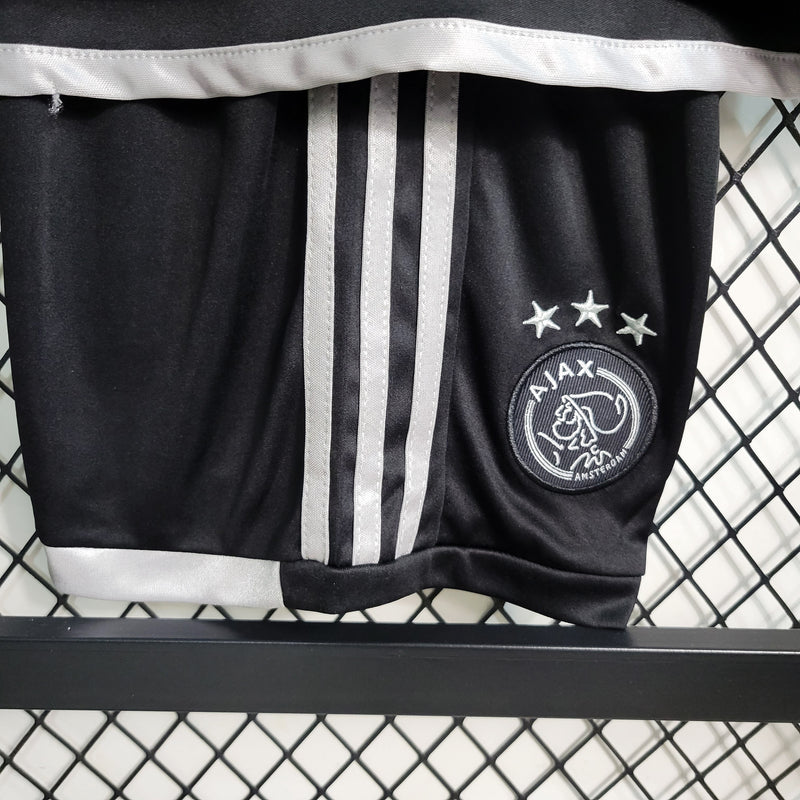 Kit Infantil Ajax Third 23/24 Adidas Unissex - Preto