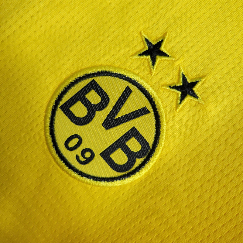 Kit Infantil Borussia Dortmund Home 23/24 Puma Unissex - Amarela e Preta